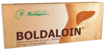 Zdjęcie przedstawia lek dostępny bez recepty Boldaloin.