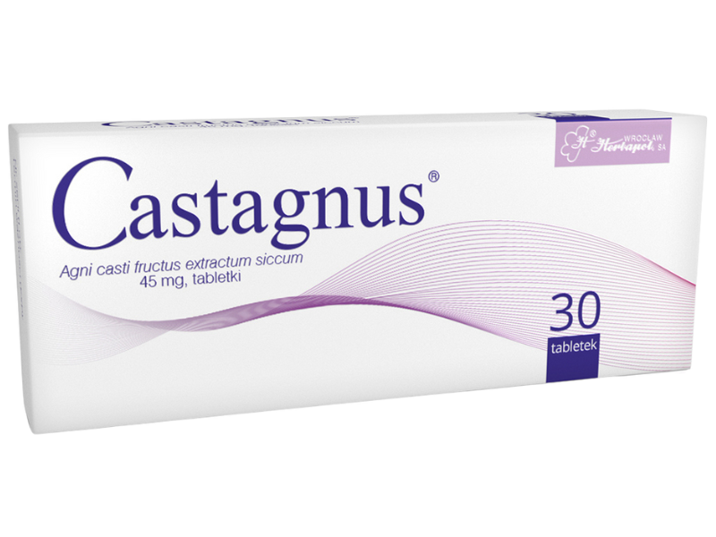 Zdjęcie przedstawia lek dostępny bez recepty Castagnus.