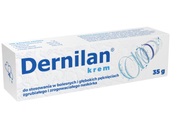 Zdjęcie przedstawia lek dostępny bez recepty Dernilan krem.