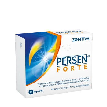 Zdjęcie produktu Persen Forte, kapsułki, 87,5 mg + 17,5 mg + 17,5 mg
