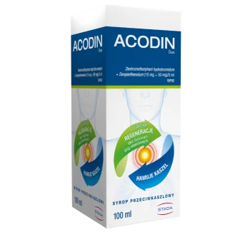 Zdjęcie produktu Acodin Duo, syrop, 15 mg + 50 mg/5 ml
