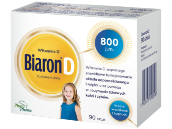 Biaron D, kapsułki twist-off, 800 j.m.