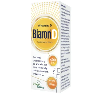 Zdjęcie produktu Biaron D, krople, 400 j.m.