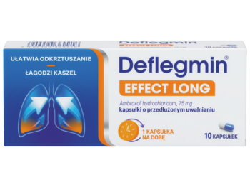 Deflegmin Effect Long, kapsułki o przedłużonym uwalnianiu, 75 mg