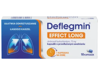 Zdjęcie produktu Deflegmin Effect Long, kapsułki o przedłużonym uwalnianiu, 75 mg