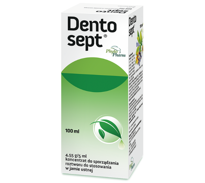 Zdjęcie przedstawia lek bez recepty Dentosept.