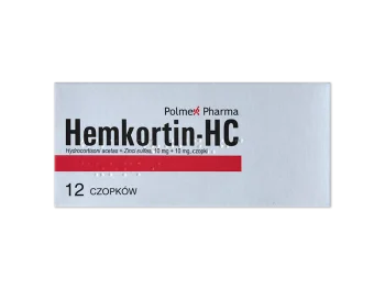 Zdjęcie produktu Hemcort-Hc, czopki, 10 mg + 10 mg