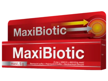 Zdjęcie produktu Maxibiotic, maść, 5 mg + 5000 j.m. + 400 j.m./g