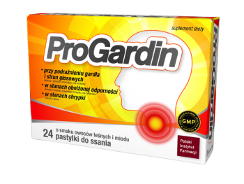 Progardin, pastylki do ssania