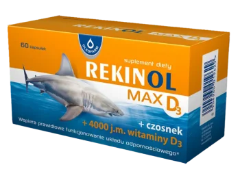 Zdjęcie produktu Oleofarm Rekinol Max D3, kapsułki
