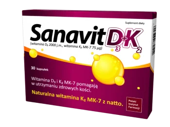 Zdjęcie produktu Sanavit D3 + K2, kapsułki, 2000 j.m. + 75 µg