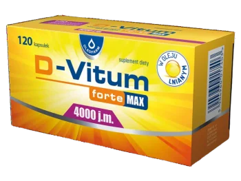 Zdjęcie produktu D-Vitum Forte Max, kapsułki miękkie, 4000 j.m.