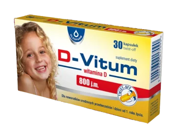 Zdjęcie produktu Oleofarm D-Vitum witamina D dla wcześniaków i dzieci, kapsułki twist-off, 20 µg