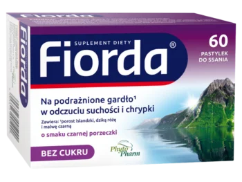 Zdjęcie produktu Fiorda, smak czarnej porzeczki, pastylki do ssania