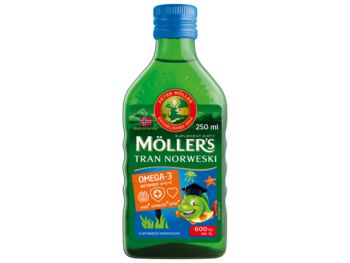 Moller’s Tran Norweski, owocowy, płyn