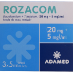 Rozacom, krople do oczu, roztwór, 20+5 mg/ml