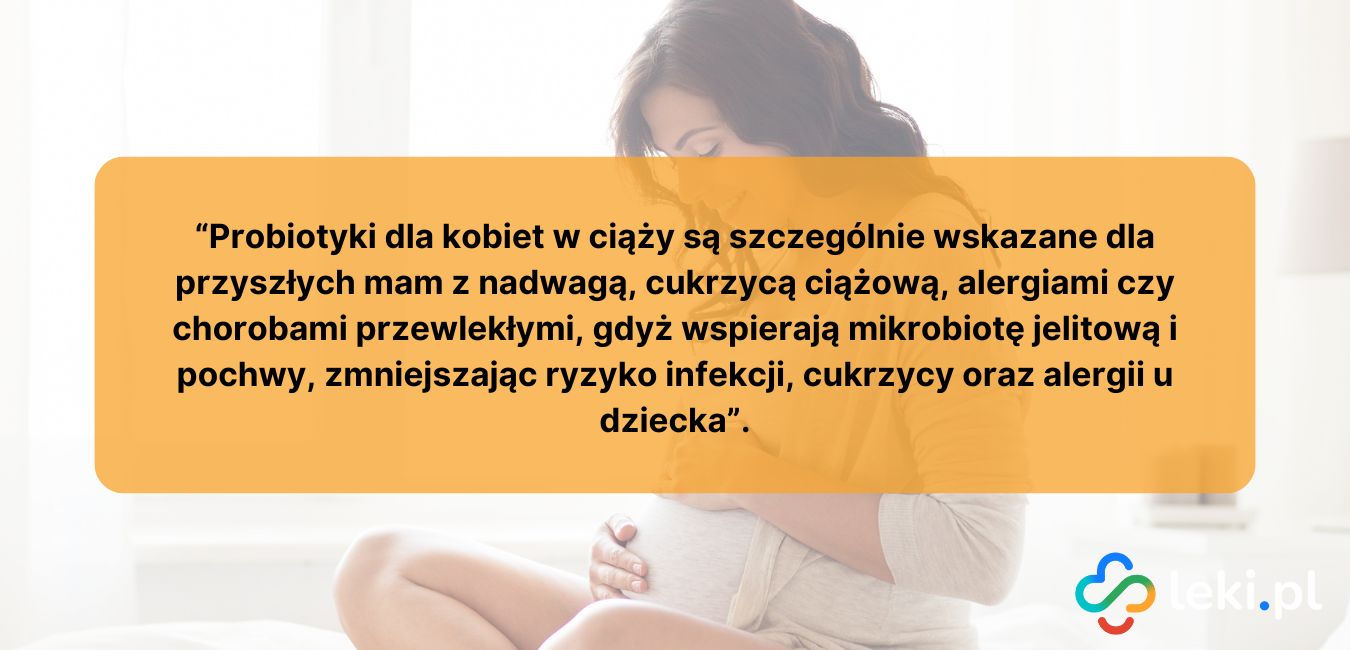 Probiotyki w ciąży – kiedy stosować, co wiedzieć (fot. Canva).