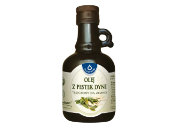 Olej z pestek dyni tłoczony na zimno