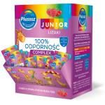 Plusssz Junior 100% Odporność Complex, smak malina – dzika róża, lizak