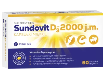 Zdjęcie produktu Sundovit D3, kapsułki miękkie, 2000 j.m.