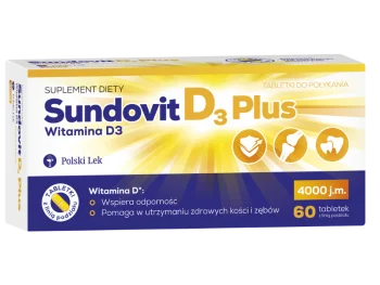 Zdjęcie produktu SUNDOVIT D3 Plus, tabletki