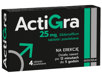 Actigra, tabletki, 25 mg