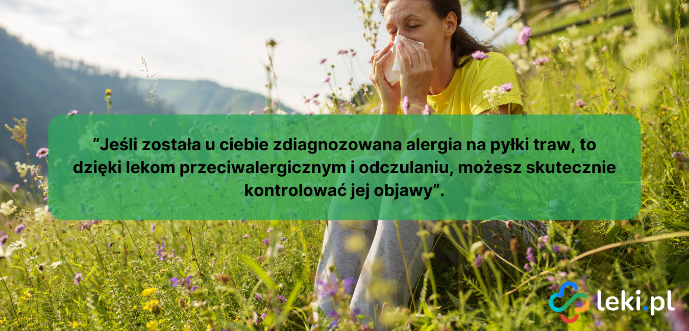 Alergia na pyłki trawy.