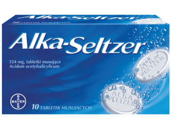 Zdjęcie przedstawia lek Alka-Seltzer
