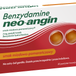 Benzydamine neo-angin®, smak miodowo-pomarańczowy, pastylki do ssania, 3 mg