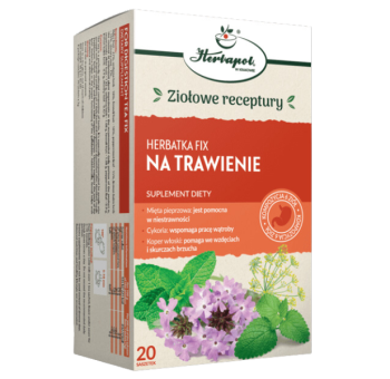 Zdjęcie przedstawia suplement diety Herbatka Fix Na Trawienie.