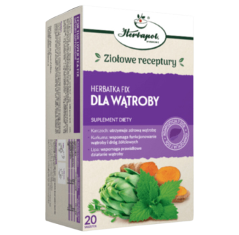 Zdjęcie przedstawia suplement diety Herbatka Fix dla Wątroby.