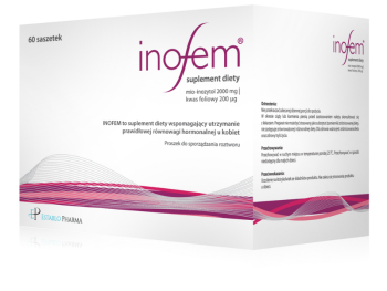 Zdjęcie przedstawia suplement diety Inofem.