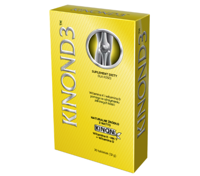 Zdjęcie przedstawia suplement diety Kinon D3.