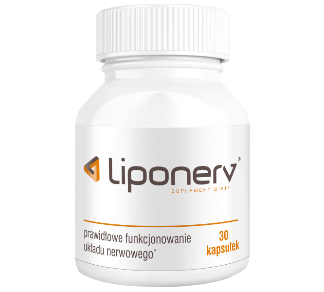 Zdjęcie przedstawia suplement diety Liponerv.