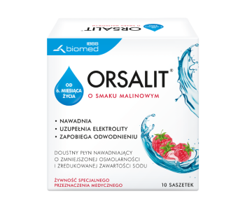 Orsalit dla dorosłych, cytrynowo-malinowy, saszetki