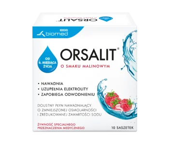 Zdjęcie produktu Orsalit dla dorosłych, cytrynowo-malinowy, saszetki