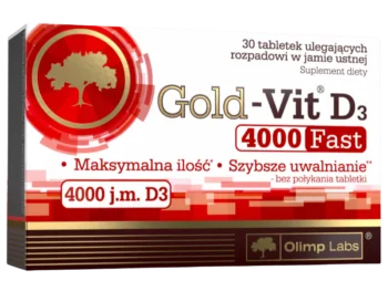 Zdjęcie produktu Olimp Gold-Vit D3 Fast, tabletki, 50 µg
