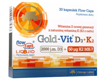 Zdjęcie produktu Olimp Gold-Vit D3+K2, kapsułki, 2000 j.m. + 50 µg