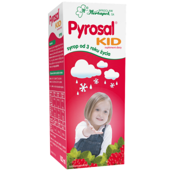 Zdjęcie przedstawia suplement diety Pyrosal KID.