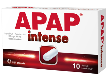 Zdjęcie przedstawia lek bez recepty APAP intense.