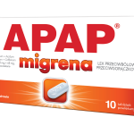 Apap Migrena, tabletki, 250 mg + 250 mg + 65 mg