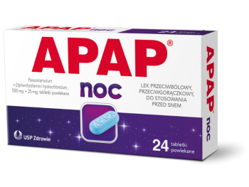 Zdjęcie przedstawia lek bez recepty APAP noc.