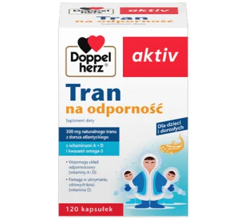 Zdjęcie produktu Doppelherz Aktiv tran na odporność, kapsułki