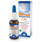 Dr Jacobs Witamina D3 K2 zdrowe kości, krople, 20 µg + 20 µg