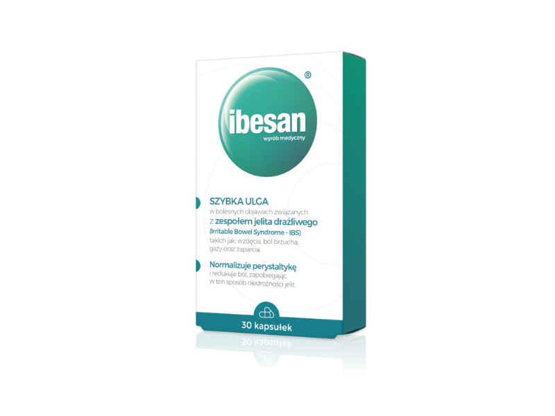 Opakowanie kapsułek Ibesan.