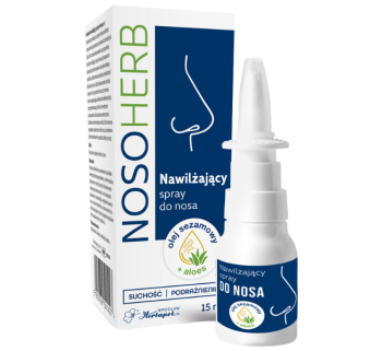 Zdjęcie przedstawia wyrób medyczny Nosoherb spray.