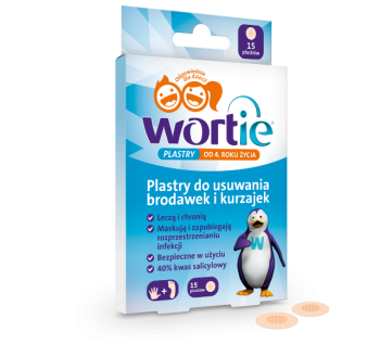 Zdjęcie przedstawia wyrób medyczny Wortie plastry.