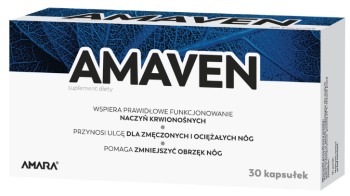 Zdjęcie przedstawia kapsułki AMAVEN.