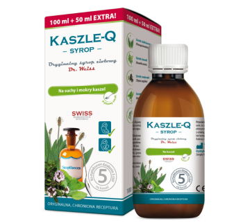 Zdjęcie przedstawia produkt KASZLE-Q, syrop.