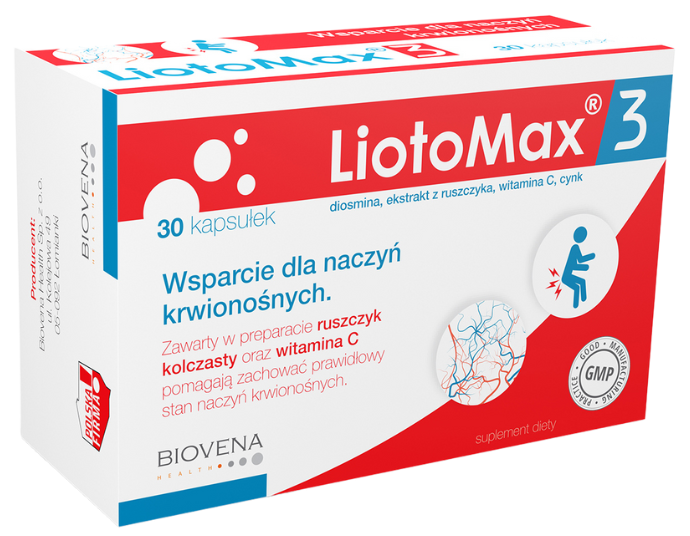 Zdjęcie przedstawia produkt LiotoMax 3, kapsułki.
